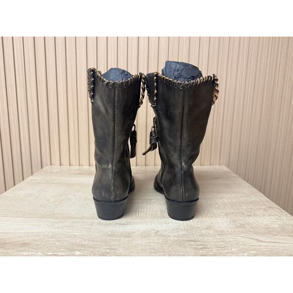 FRANCO SARTO Sarto Lance Western Booties Sz 7M Women's Shoes - Picture 8 of 12